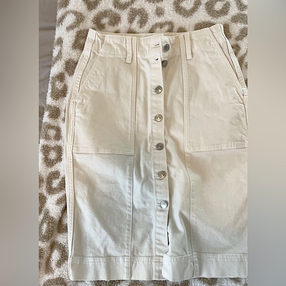 Dresses & Skirts - White Jean Skirt